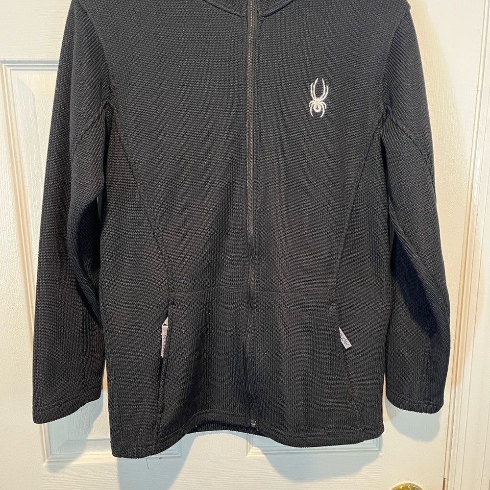 Spyder Kids Black Full-Zip Jacket